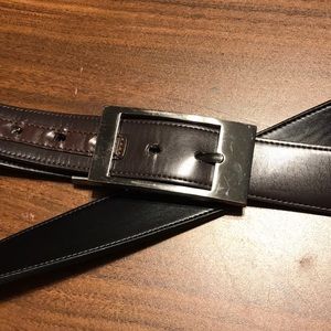 Reversible brown or black belt 56 inch leather